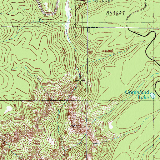 Topographic Map of Greenland Spring, AZ
