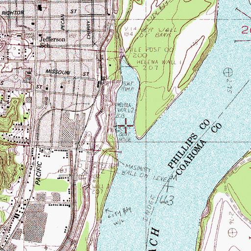 Topographic Map of Porter Bayou, AR