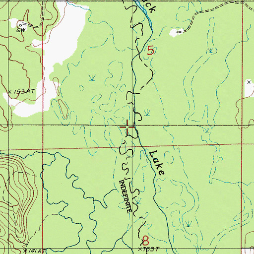 Topographic Map of Mill Creek, LA