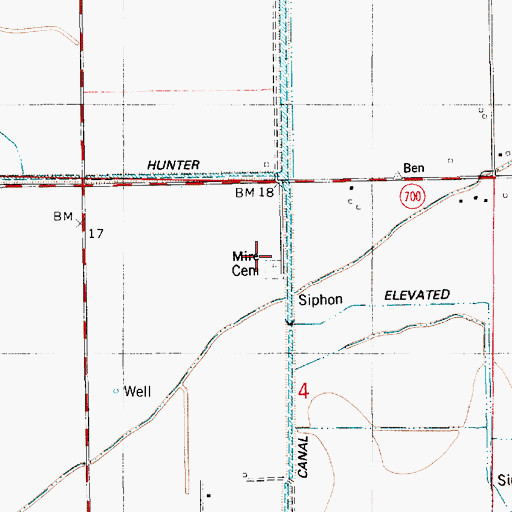 Topographic Map of Mire Cemetery, LA