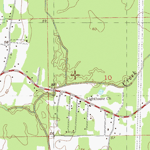 Topographic Map of Moler Bayou, LA