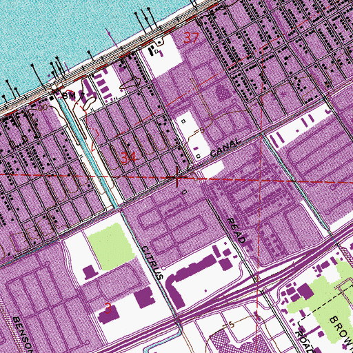 Topographic Map of Morrison Canal, LA