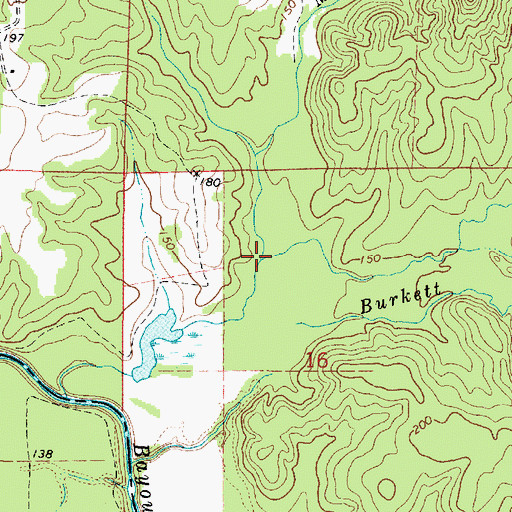 Topographic Map of Morrow Branch, LA