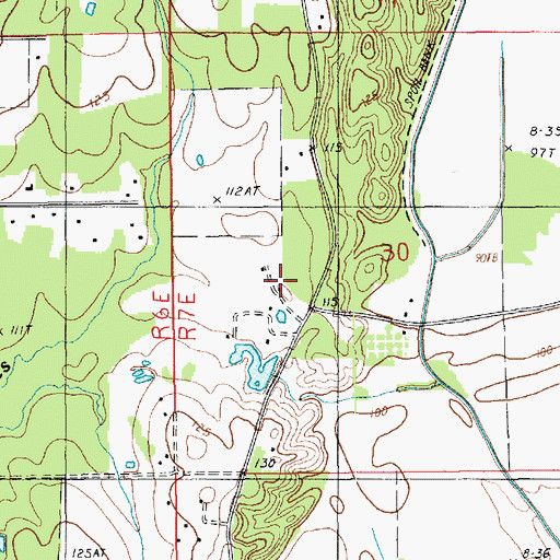 Topographic Map of Moses Temple (historical), LA