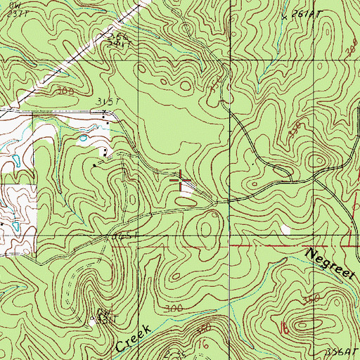 Topographic Map of Moss Ridge Church, LA
