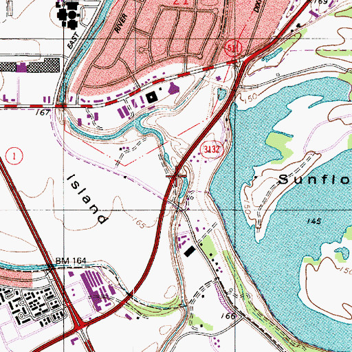 Topographic Map of Mount Bethel Church, LA