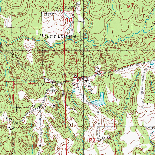 Topographic Map of Mount Common Church, LA