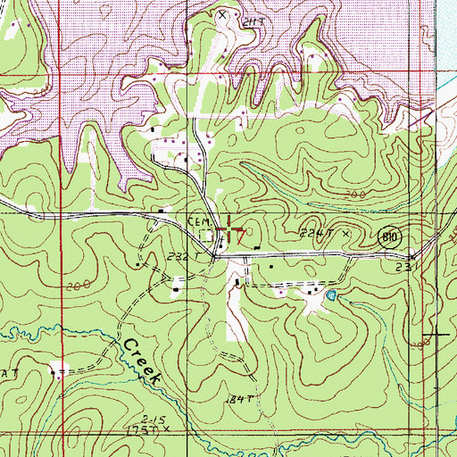 Topographic Map of Mount Hebron School, LA