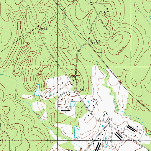 Topographic Map of Mount Olive Church, LA