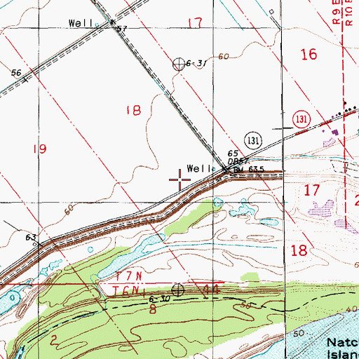 Topographic Map of Mount Pleasant Church, LA
