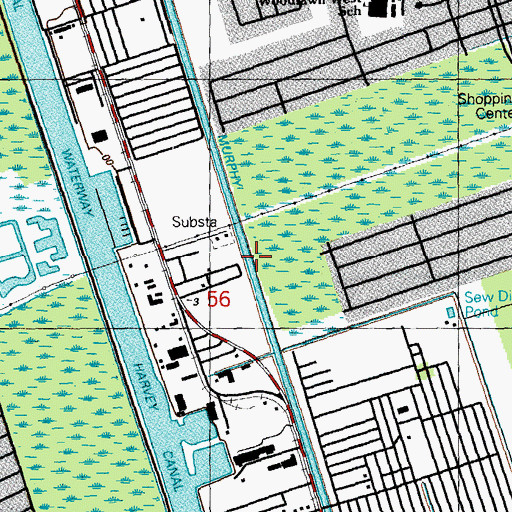 Topographic Map of Murphy Canal, LA