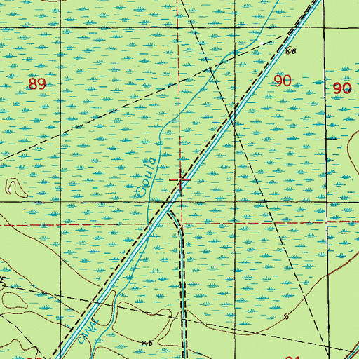 Topographic Map of Murrell Canal, LA