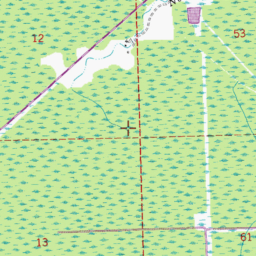 Topographic Map of Nerville Bayou, LA
