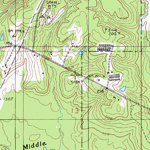 Topographic Map of New Bethel Church, LA