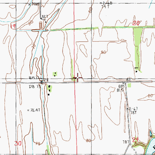 Topographic Map of New Mount Zion Church, LA