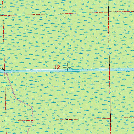 Topographic Map of New River Canal, LA