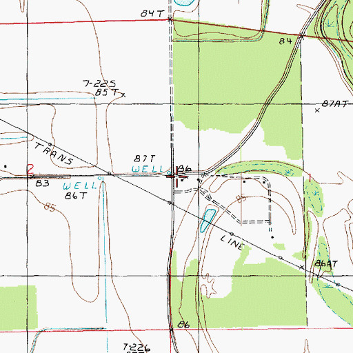 Topographic Map of New Zion Church, LA