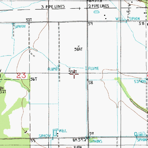 Topographic Map of North Elton Gas Field, LA