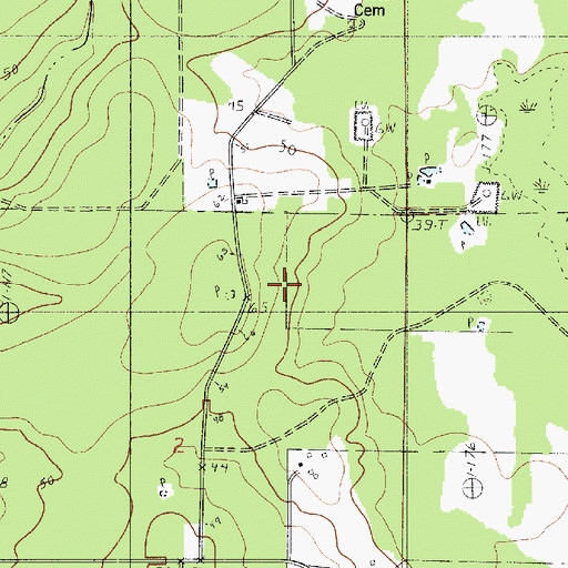 Topographic Map of North Starks Oil Field, LA