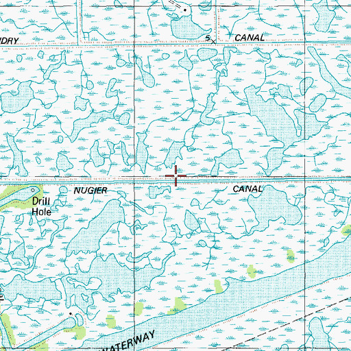 Topographic Map of Nugier Canal, LA