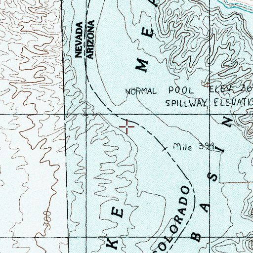 Topographic Map of Gregg Basin, AZ