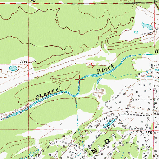 Topographic Map of Old Channel Black Bayou, LA