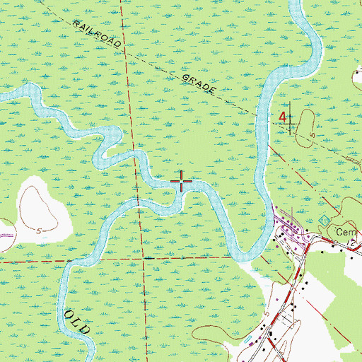 Topographic Map of Old River, LA