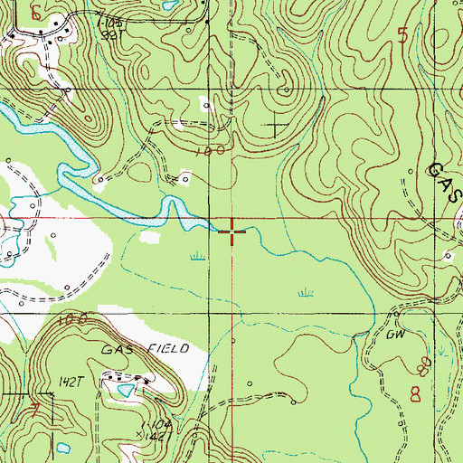Topographic Map of Owens Creek, LA