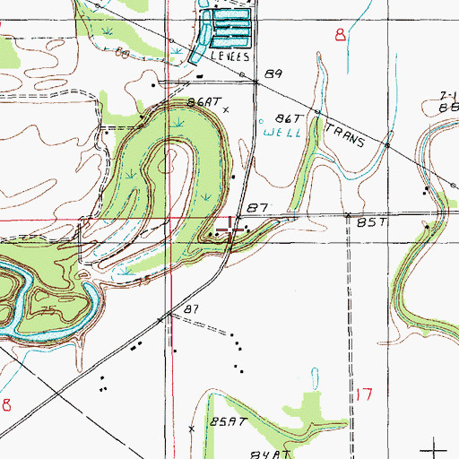 Topographic Map of Parkview Church, LA