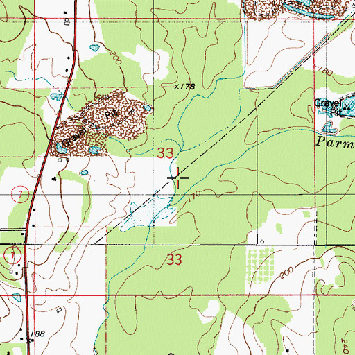 Topographic Map of Parmers Creek, LA