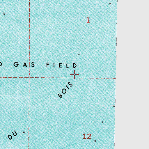 Topographic Map of Pass Du Bois, LA
