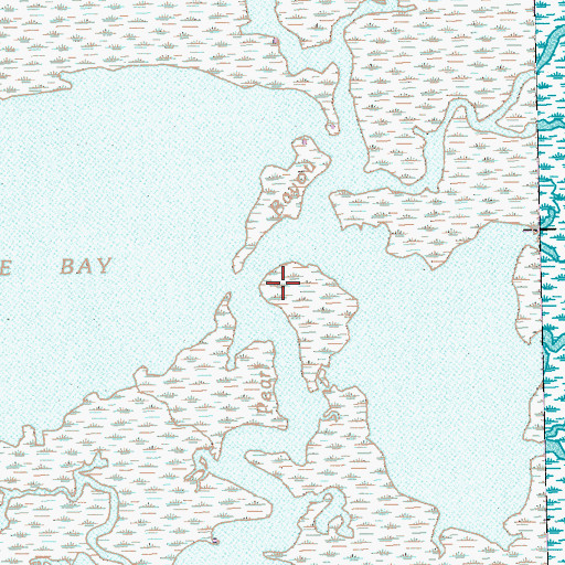 Topographic Map of Pearl Bayou, LA