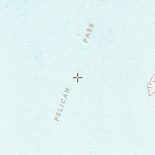 Topographic Map of Pelican Pass, LA