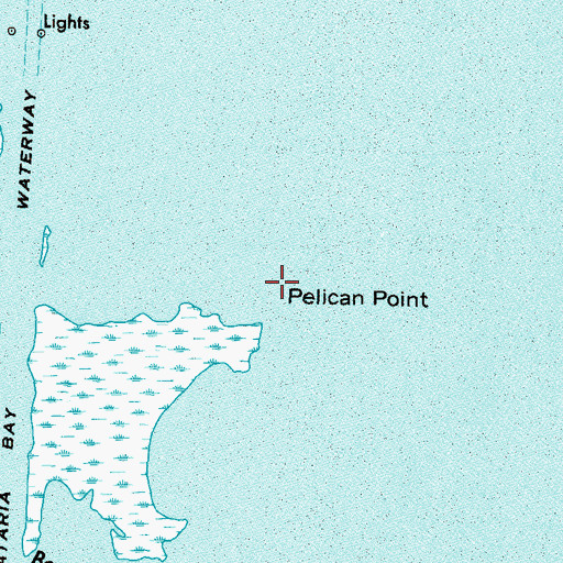 Topographic Map of Pelican Point, LA