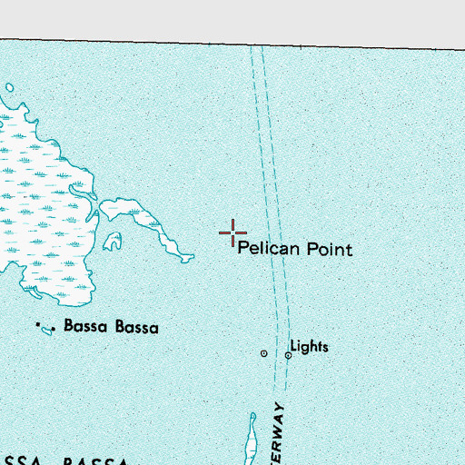 Topographic Map of Pelican Point, LA