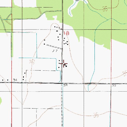 Topographic Map of Pentecostal Church, LA