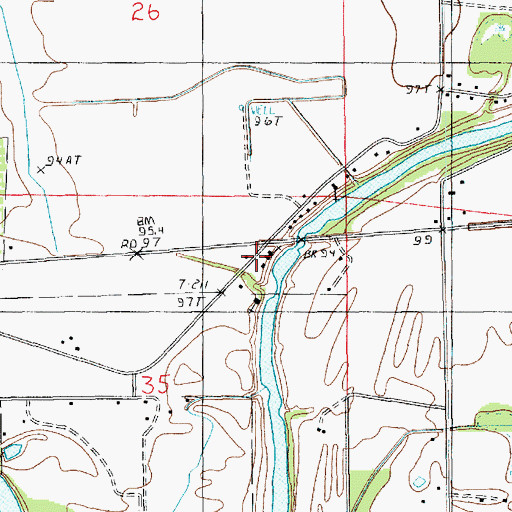 Topographic Map of Pentecostal Church, LA