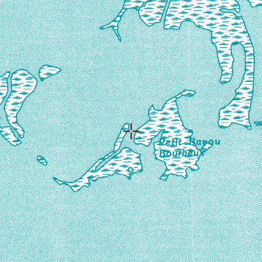 Topographic Map of Petit Bayou Bourbeux, LA