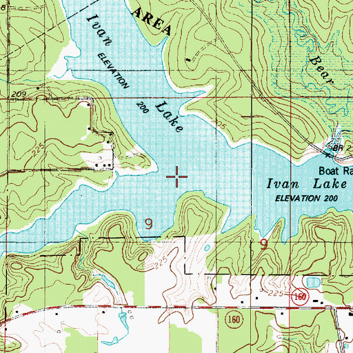 Topographic Map of Phillips Creek, LA