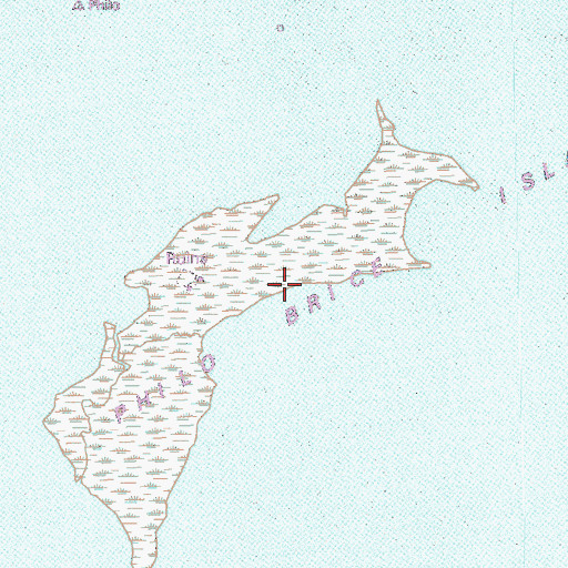 Topographic Map of Philo Brice Islands, LA