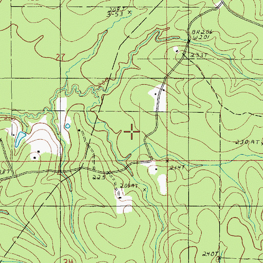 Topographic Map of Pine Grove Church, LA