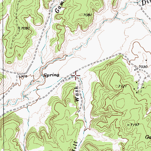 Topographic Map of Grey Hill Wash, AZ