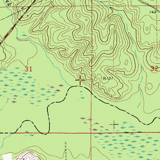 Topographic Map of Pipe Creek, LA