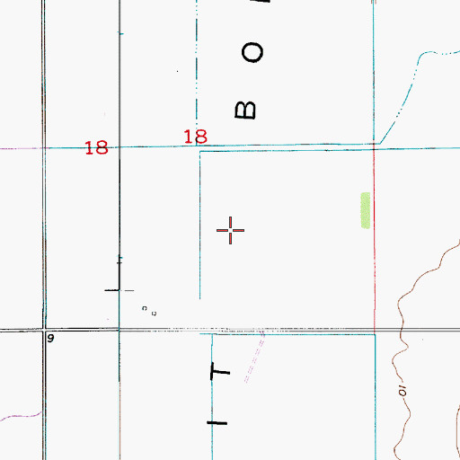 Topographic Map of Plateau Petit Bois, LA
