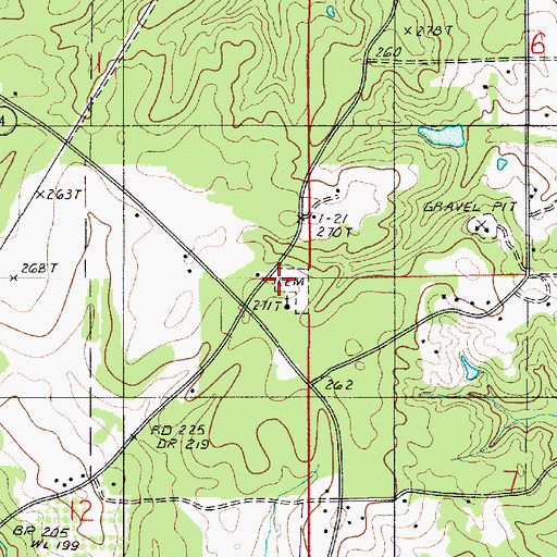 Topographic Map of Pleasant Grove Church, LA