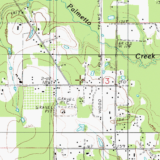 Topographic Map of Pleasant Home Church, LA
