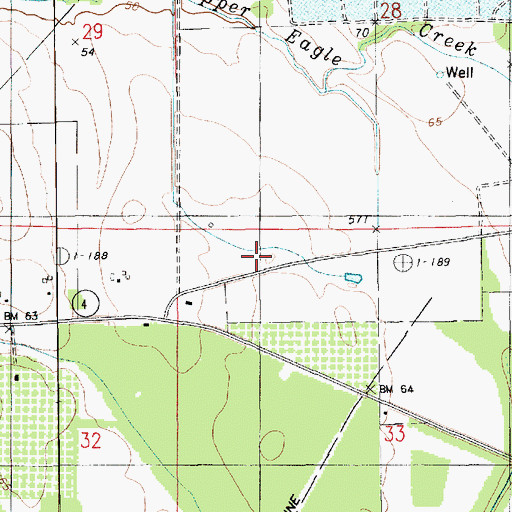 Topographic Map of Pleasant Star Church, LA