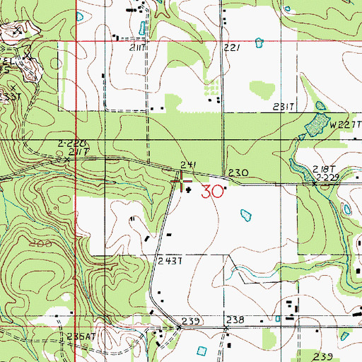 Topographic Map of Pleasantview Church, LA