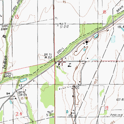 Topographic Map of Plum Grove Church, LA
