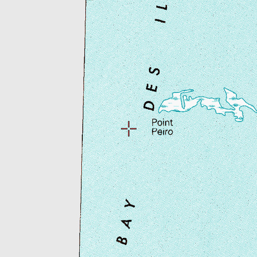 Topographic Map of Point Peiro, LA